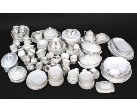 An extensive assortment of Villeroy & Boch Manoir cream porcelain dinner and tea services. Including four tureens, two meat p