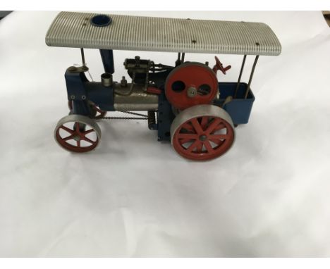 An unboxed Mamod Traction Engine