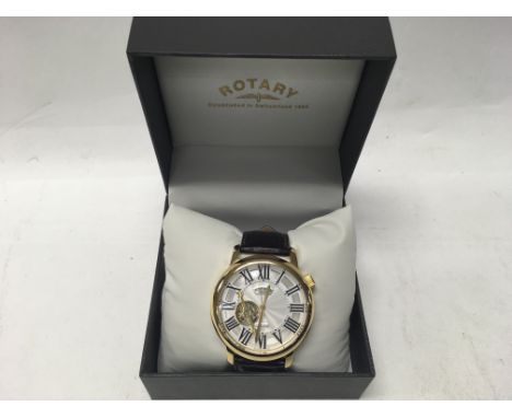 A boxed Rotary gents automatic wristwatch.