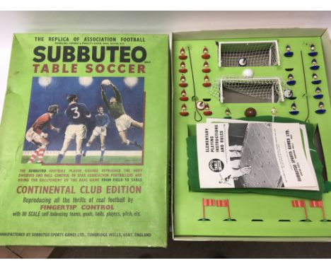 A complete boxed 1960’s subbuteo ‘Continental Club Edition’.