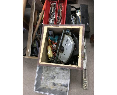 Four boxes of various tools.