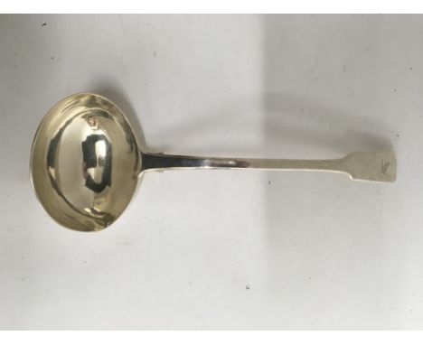 A Georgian silver ladle london hallmarks 1824 silver smiths mark W J ,362 gams