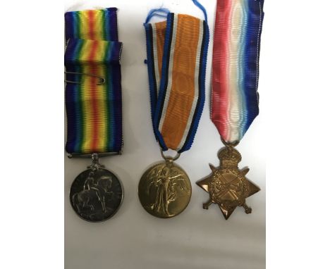 A group of three First World War meadals to D V R , F Crofts R.F .A 2667 Together with silver and enamel pendants