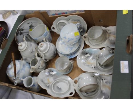 Collection of oriental china cups and saucers etc