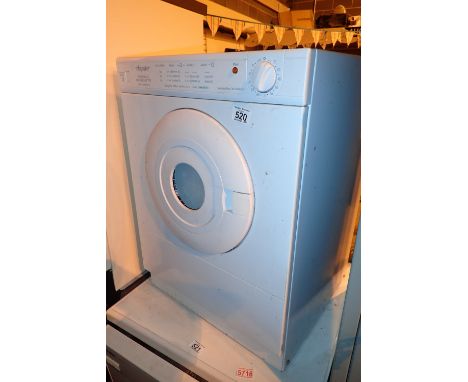 Hotpoint reversomatic dryer De Luxe TS12  CONDITION REPORT: All electrical items in this lot have been PAT tested for safety 