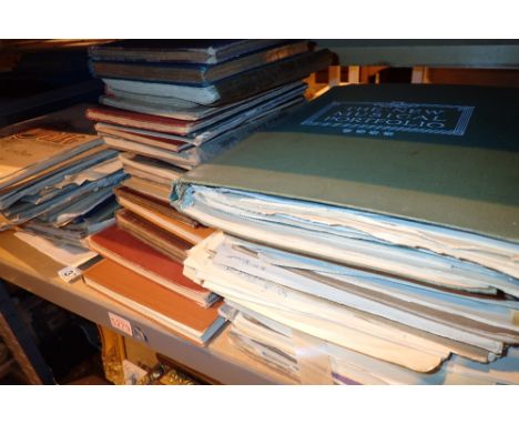 Shelf of sheet music and books of variety song music 