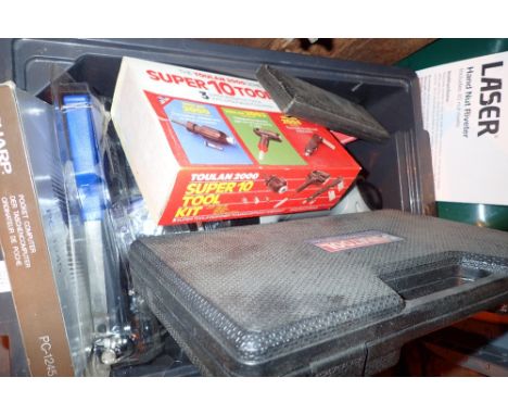 Box of mixed tools some new in box 