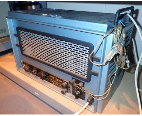 Vintage Vortexion metal cased amplifier  CONDITION REPORT: All electrical items in this lot have been PAT tested for safety a