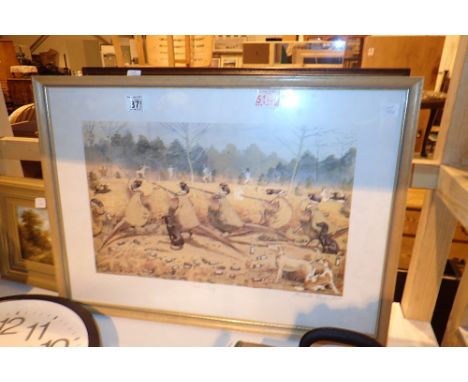 Alexander Charles Jones signed novelty print Cocks Only and two other prints 