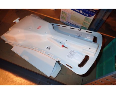 German electronically controlled bath lift  CONDITION REPORT: Item has a hand control panel believed to be the charger. 