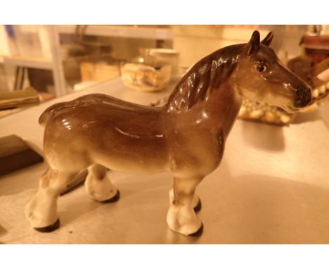 Russian Lomonosov ceramic horse