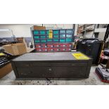 Kennedy 2-Drawer Machinist Tool Chest & (2) Metal Benchtop 18-Drawer Hardware Cabinets