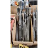 Box of Hand Files w/ Wood Handles