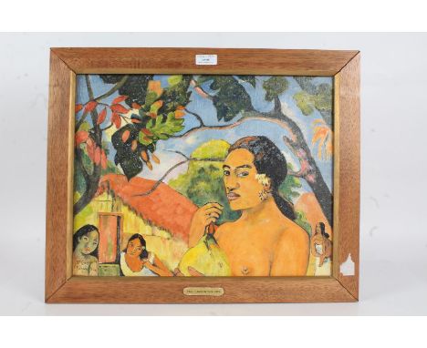 P. R. C. Gowings, an impressionist portrait in the manner of Paul Gauguin, housed in a wooden frame, the canvas 44cm x 34cm&n