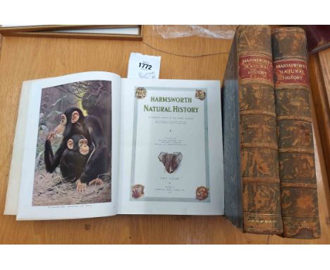 Harmsworth Natural History: 3vols, 8vo., half bound, Pub. Carmelite House, London 1911