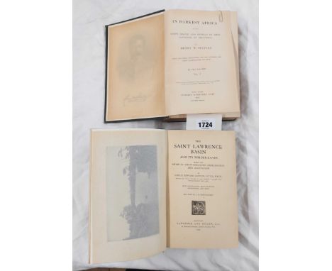 Henry M. Stanley: In Darkest Africa, Volume I, 8vo., gilt green cloth bound, Pub. Charles Scribner's Sons 1890 - sold with Th
