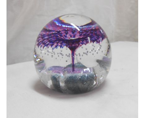 A Caithness Glass paperweight 'Fountain' - with original box