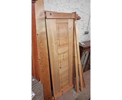 A 1.8m modern pine super-king size bedstead comprising headboard, footboardsand side rails