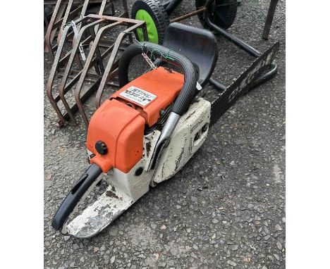 A Stihl 038 AV petrol chainsaw