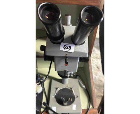 A vintage Russian MBC 10 binocular microscope
