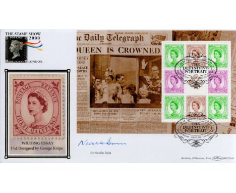 Dr Neville Bain signed FDC. The Definitive Portrait Double postmarked 10th March 98 Benham Official FDC. All autographed item
