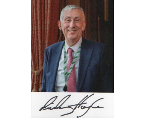 Sir Lindsay Hoyle signed postcard sized picture of the Speaker of the House of Commons. All autographed items come with a Cer