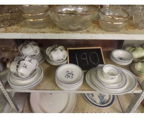SHELF OF ADAMS BALTIC PATTERN CHINAWARE