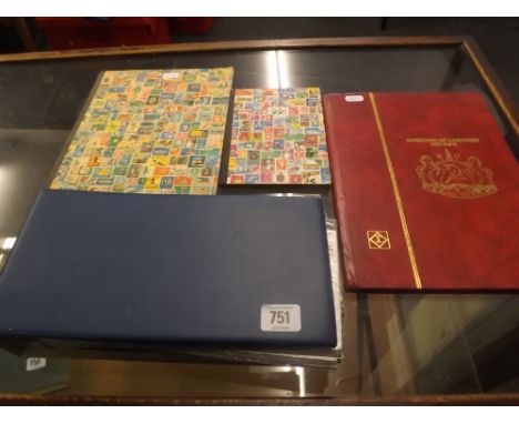 ONE FOLDER OF FIRST DAY COVERS &amp; THREE SMALL ALBUMS OF MODERN WORLD WIDE STAMPS