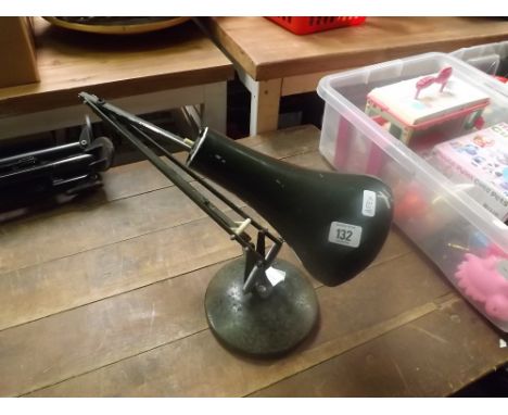 BLACK APEX ANGLE POISE DESK LAMP