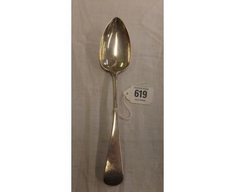 A GEORGIAN EXETER SILVER TABLE SPOON 1815, G TURNER