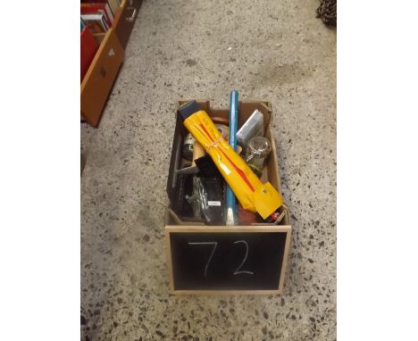 SMALL CARTON OF MIXED TOOLS &amp; FIXINGS