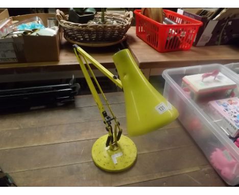 ANGLE POISE APEX YELLOW DESK LAMP