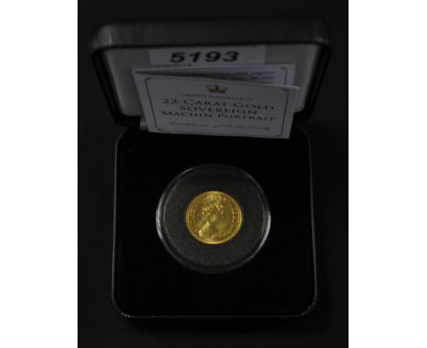 Coins - a Jubilee Mint Queen Elizabeth II Machin portrait gold sovereign, dated 1981, certificate, boxed  