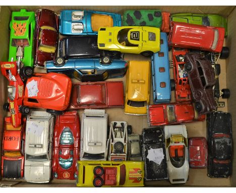 Die Cast Vehicles - cars, Dinky, Corgi, Matchbox, etc, including Buick, Ford Capri, Transit van, Cadillac Eldorado, 175, etc;