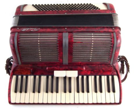 Scandalli accordion with case, 52cm wide