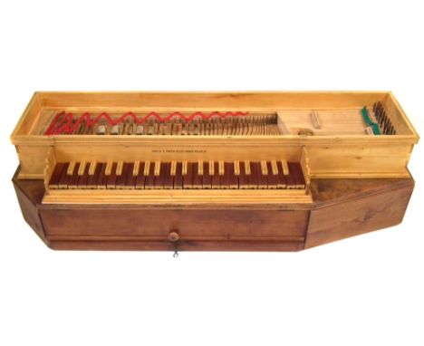Modern fretted Clavichord by David Owen , at A:425 pitch, in limewood case with separate carrying / storage case, the instrum