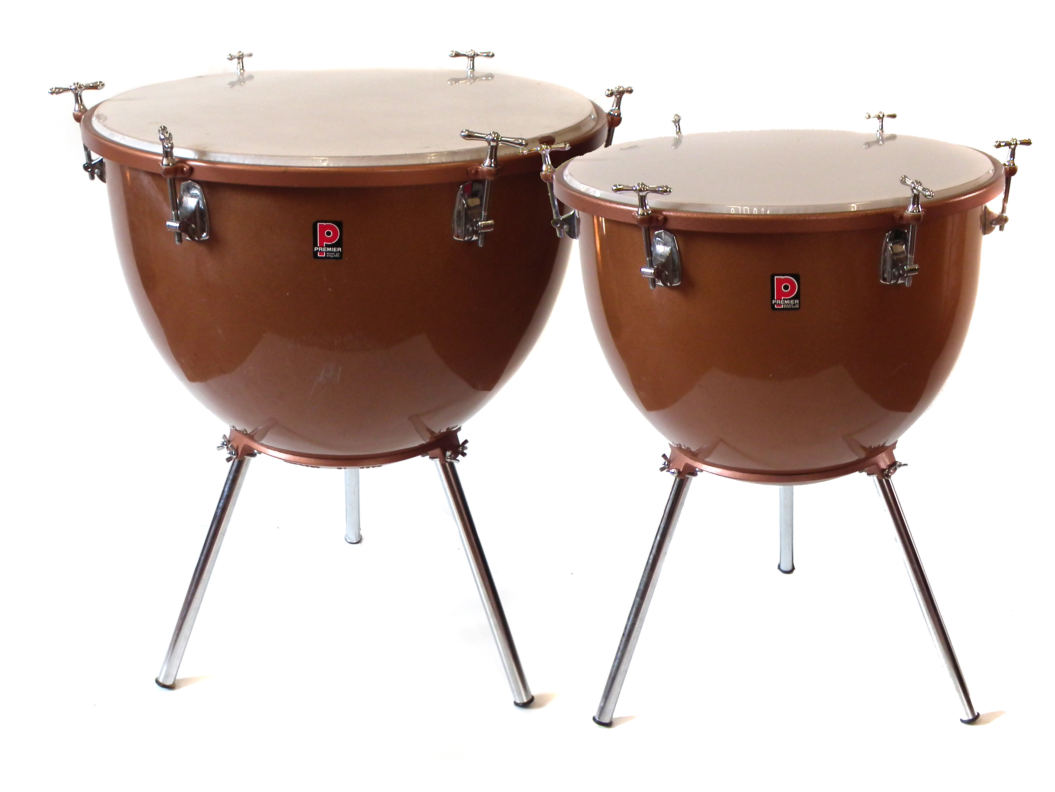 Two Premier Timpani or Kettledrums, one with 71cm (28") head, the other