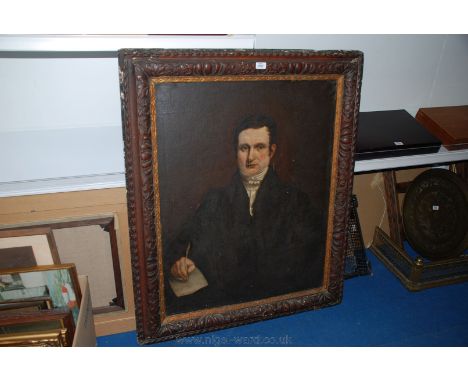 A Portrait of a Gentleman signed 'J.S. Friend' and circa 1830, 34" x 27" (J.S. Friend is a listed artist with five works exhi