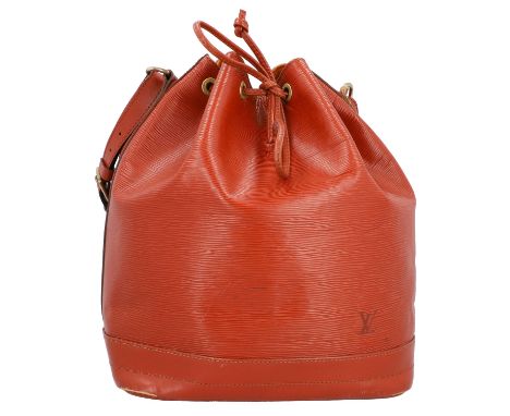 LOUIS VUITTON VINTAGE Beuteltasche "NOÉ". Koll. 1995. Epi Leder Serie in Hellbraun mit goldfarbener Hardware. Klassisches Mod
