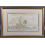 EARLY 19TH CENTURY MAP OF BRIGHTON 'A New Plan of Brighton and Kemptown' published by Wallace,
