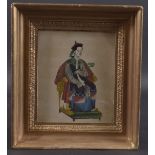 CHINESE SCHOOL (LATE 19TH / EARLY 20TH CENTURY) Seated man, possibly a Court Official 8" x 6.75" (