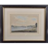 AFTER J FARINGTON RA 'Putney Bridge' hand coloured aquatint, published by John Boydell from 'History
