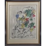 MARC CHAGALL (1887-1995) 'Vence',1954 Fetes de Paques, lithograph, 21" x 16.5" (53cm x 42cm)
