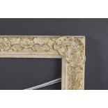 A PAINTED AND PARTIALLY GILT MODERN BRITISH FRAME Rebate size 18" x 32" (46cm x 81.5cm)