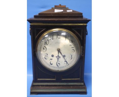 A CORKE &amp; SON OF WOLVERHAMPTON MANTEL CLOCK WITH KEY A/F