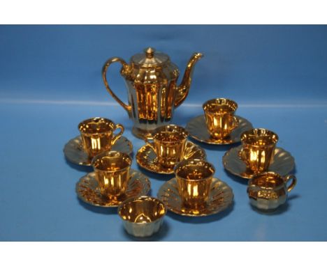 A CERAMIC WADE TEA SET 15 PIECES