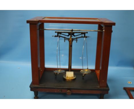 A CASED 'WILL CORPORATION, ROCHESTER N.Y.' SET OF BALANCE SCALES