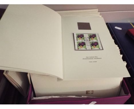 A large selection of Swiss PPT booklets containing first day covers, approx 55