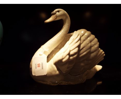 A Lladro figure of a swan