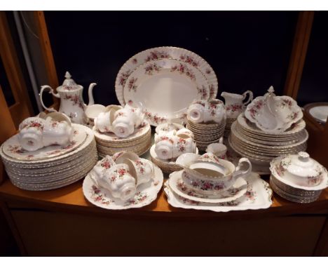 An extensive Royal Albert 'Lavender Rose' tea and dinner service 